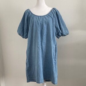 GAP Light Blue Denim Dress M